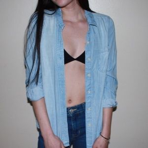 Blue jean button up